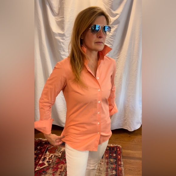 JCREW long sleeve button down shirt. Stiff collar. Like new! Small. - Picture 4 of 7